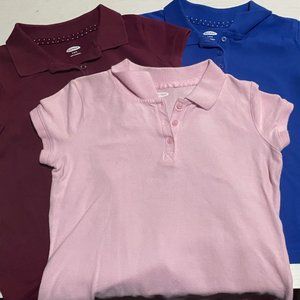 back to school bundle three polos unisex 6/7 (small)